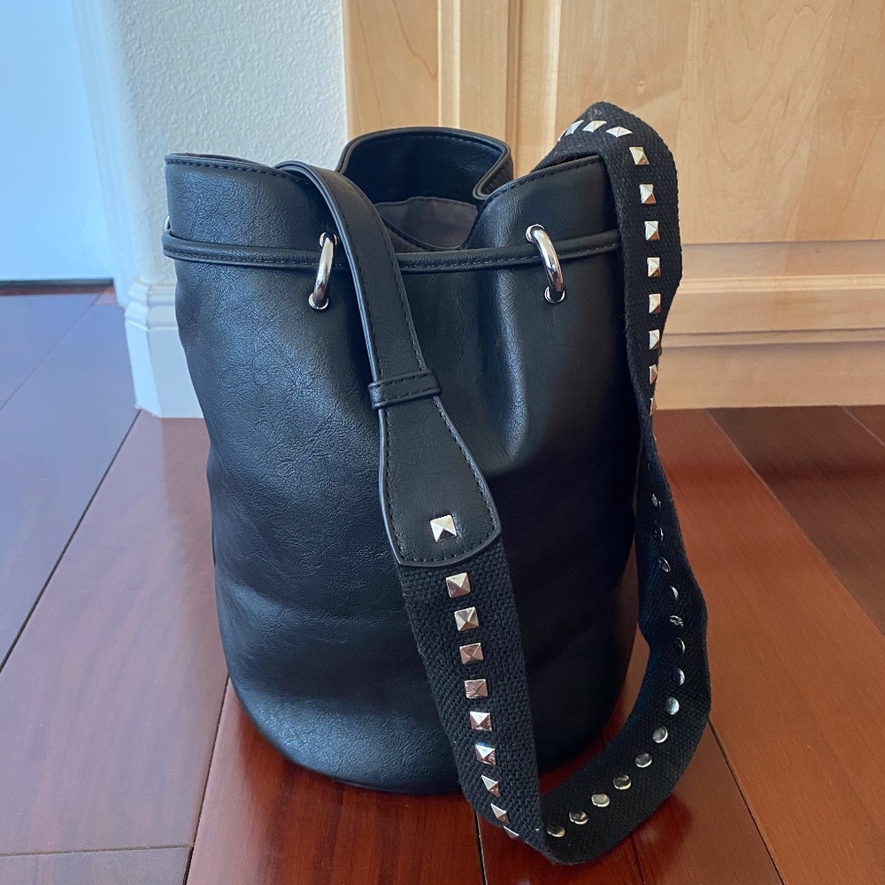 JustFab Bucket Bag w/ Studded Strap